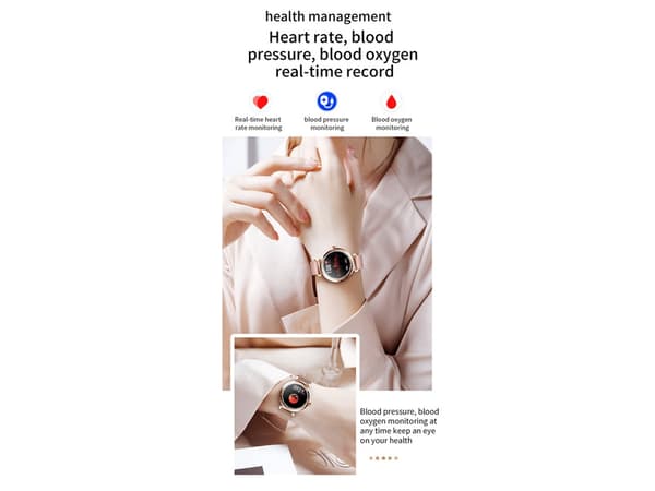 Multisportsaktivitetstracker Smartwatch Guld