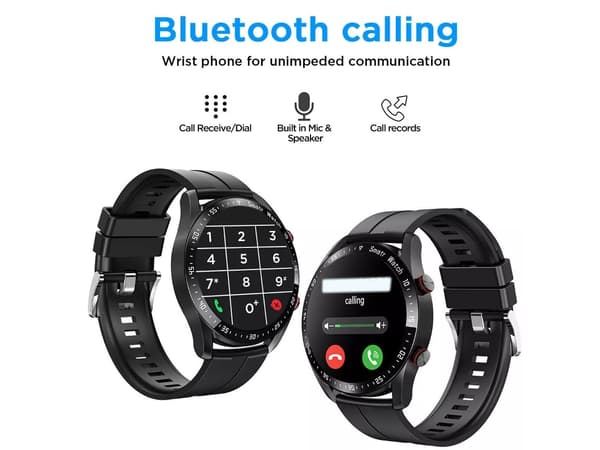Smartklocka Bluetooth Samtal 1,3 Tum Hälsoövervakning Man/Kvinna Silver