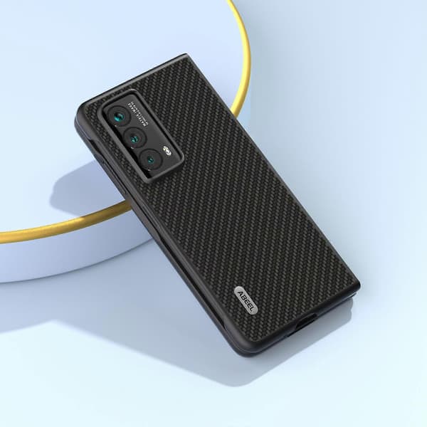 Reptåligt mobilskal med kolfibertextur för Honor Magic Vs2 5G
