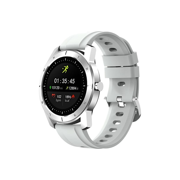 Smartwatch för män Vattentät Sportklocka Silver