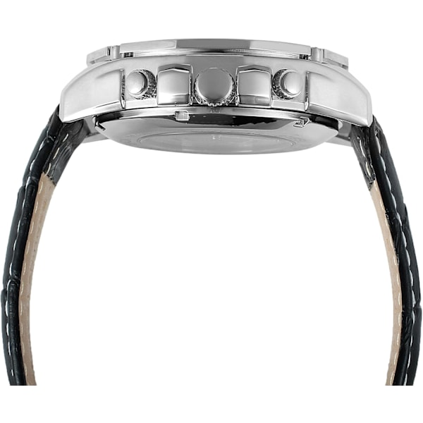 Skelettmekanisk klocka för män Reloj Automatisk Movtment Herrklocka med äkta läderarmband
