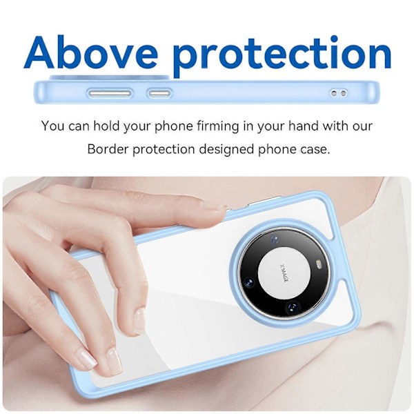 För Huawei Mate 60 Pro Skal TPU+Akryl Fallsäkert Mobilskal