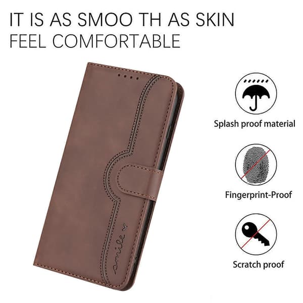 Læder Wallet Case med Rem til Motorola Edge 50 Fusion 5G