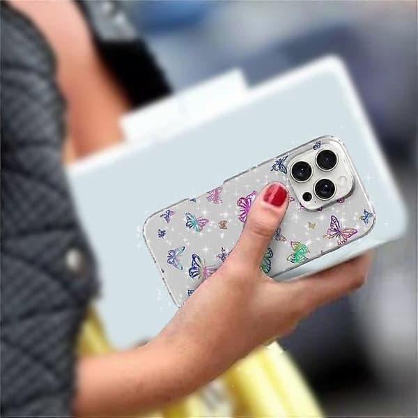 För iPhone 16 Pro Max Mobilskal IMD Mönstertryck PC TPU Mobiltelefonskydd