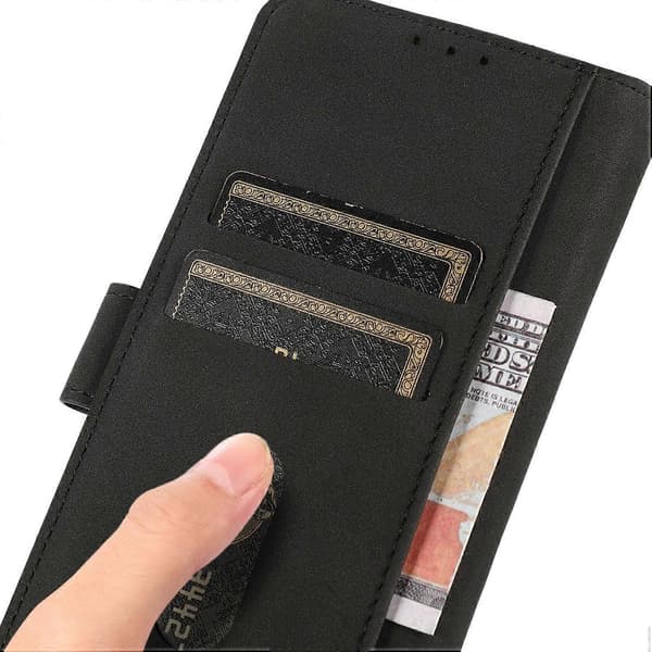 Magnetisk læder tekstur soft touch telefoncover til iPhone 16 Pro Max