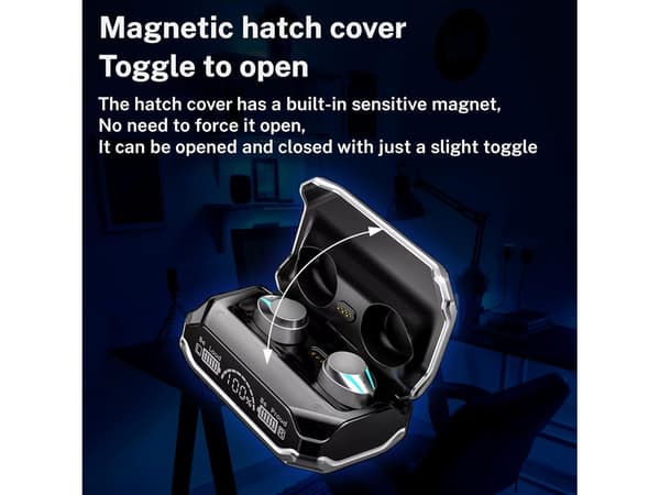 TWS Trådlösa Hörlurar Ambient Bluetooth Brusreducering Silver