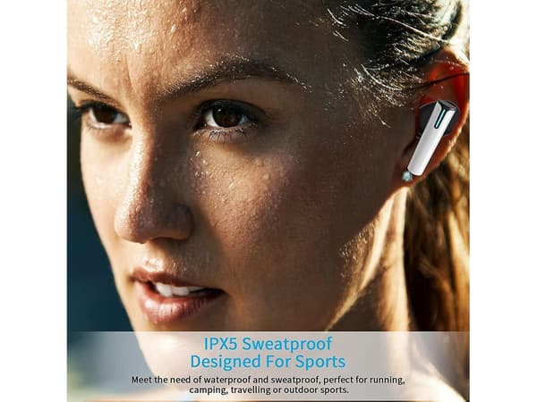 TWS Tempo Bluetooth Vattentäta True Wireless Hörlurar Svart