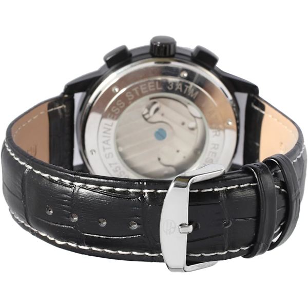 Herrklocka Automatisk Tourbillon Dag Kalender Läderarmband Militärkollektion FSG16577M3B1