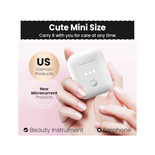 Mikroströmsansiktsapparat Hudlyft Åtstramande Mini Usb Ansiktsutrustning för Rynkor Lätt att Förvara och Bära Bra YEMAESRE