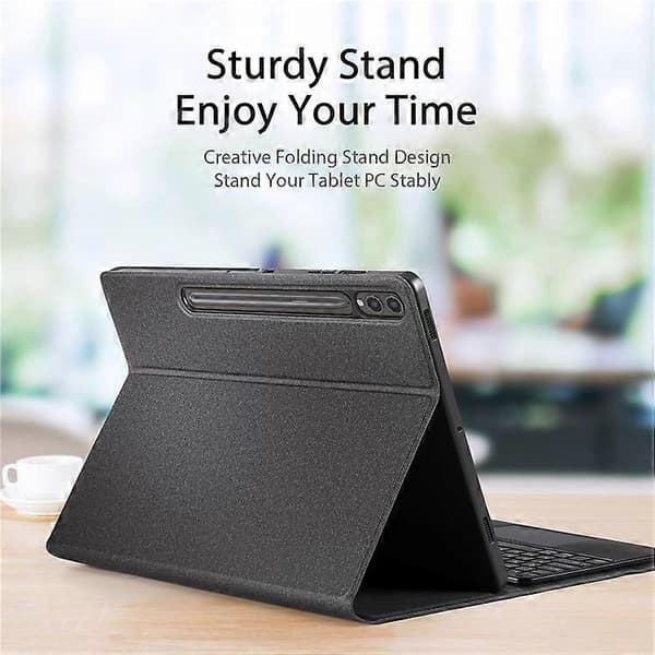 DUX DUCIS Folio Läderfodral Kompatibelt med Samsung Galaxy Tab S9+ / S9 FE+ + Avtagbart Bluetooth-kompatibelt Skydd
