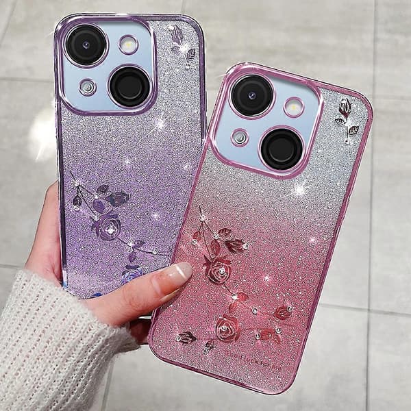 Blomst TPU Fleksibelt Gradient Telefoncover til itel A50C