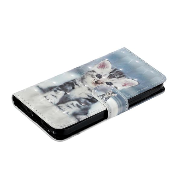 3D-tryckt läderfodral för Oppo A38 4G / A18 4G, plånboksfodral