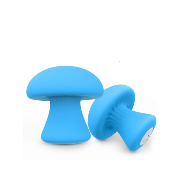 Liten Svamp Massage Vibrator med 9 Vibrationslägen för Vuxna (Blå)
