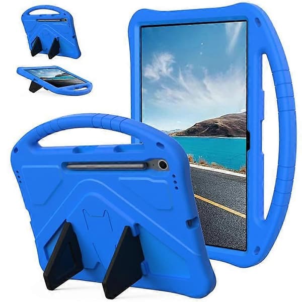 EVA-deksel kompatibelt med Samsung Galaxy Tab S10 FE+ med stropp og stativ, ideelt for barn