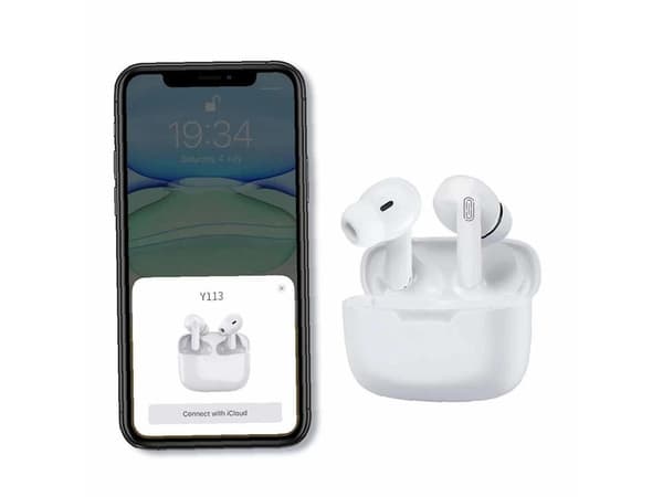 Tws Hd Stereo Hörlurar Touch Kontroll Förseglad Beläggning Bluetooth Svart
