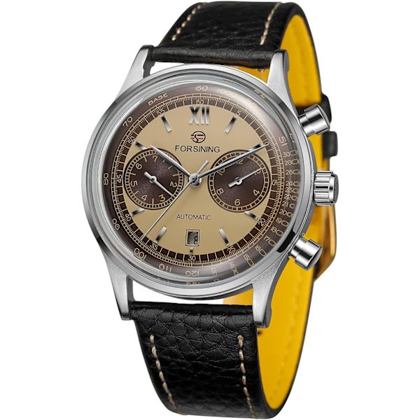 Automatiska Tourbillonklockor för män, analog mekanisk kalender, minimalistisk vattentät armbandsur