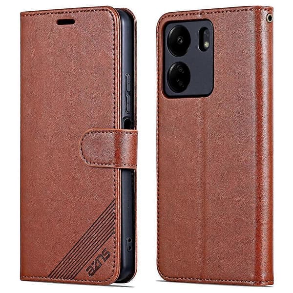 För Xiaomi Redmi 13C/ Poco C65 4G Anti-fall Läderfodral Plånboksfodral