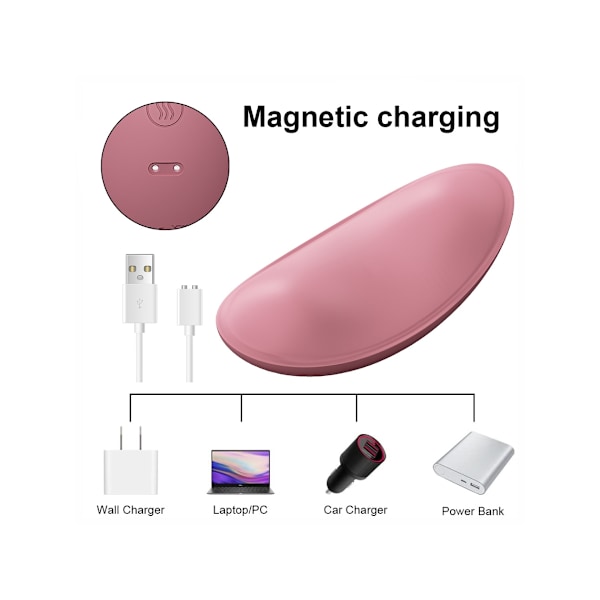 Bröstmassagerare 10 Vibrationslägen 3 Olika Styrkor Amningstöd Förbättrar Mjölkflödet Rosa