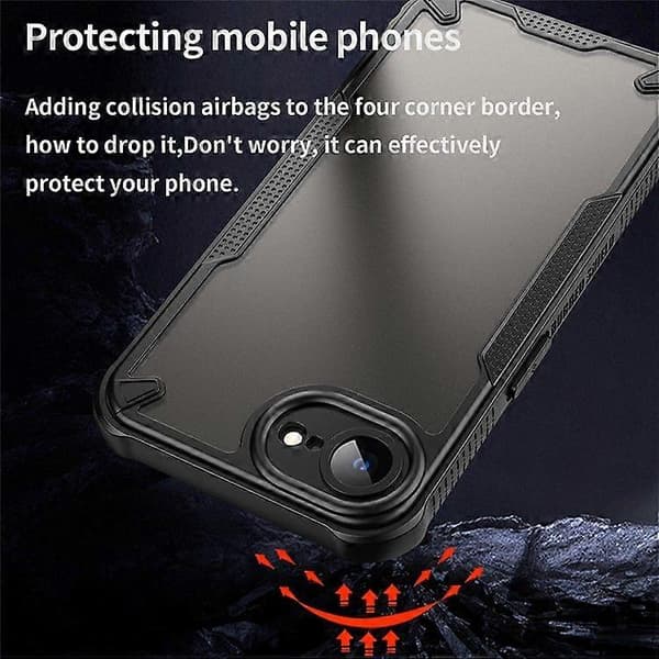 Matt Hybrid Skal Baksida för iPhone SE (2025)