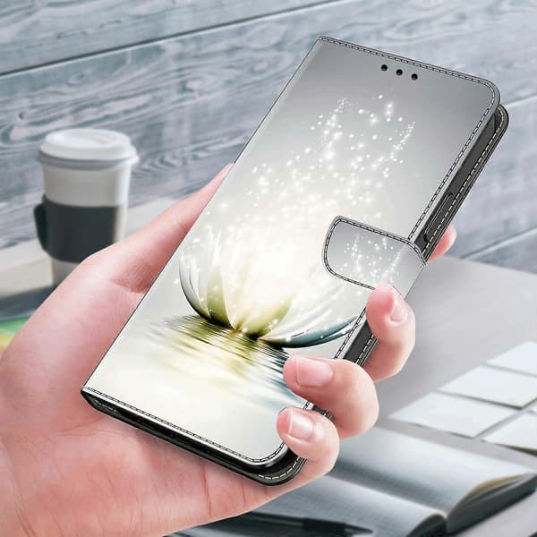 3D Mönstertryck Läder Telefonfodral för Xiaomi 14 Pro, Plånboksdesign