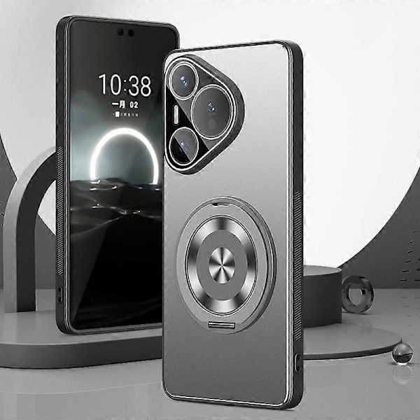 Skal för Huawei Pura 70 Pro/70 Pro Plus(+) PC + TPU Matt Ställ Baksida Telefonskal med Linsskydd