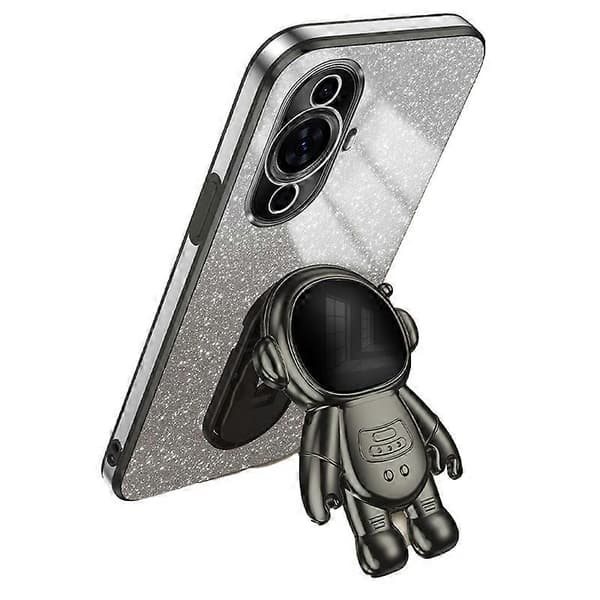 Til Huawei nova 11 Case Astronaut Kickstand Elektroplettering PC+TPU Cover