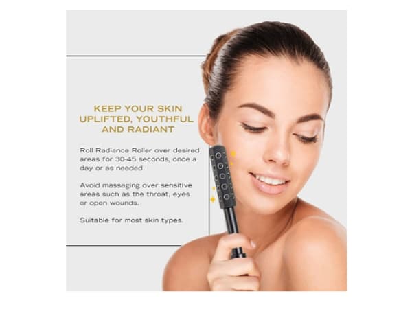 Ansigtsmassager Germanium Beauty Roller Løftende Sten Sort YEMAESRE