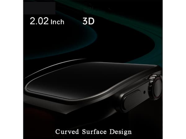 Smartklocka med 3D Flexibel Böjd Skärm Bluetooth-samtal och IP67 Vattentålighetsklassificering Vit