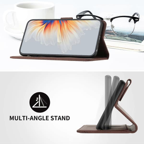 Læder Wallet Case med Rem til Motorola Edge 50 Fusion 5G