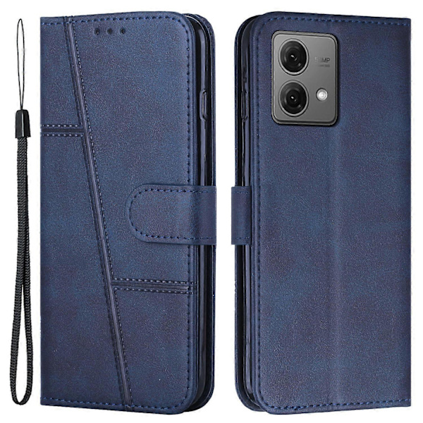 För Motorola Moto G84 5G Fodral Repskydd Plånbok Telefon Läderfodral