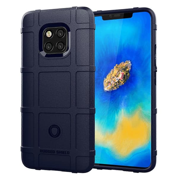 Firkantet rutenett tekstur støtsikkert TPU-deksel for Huawei Mate 20 Pro