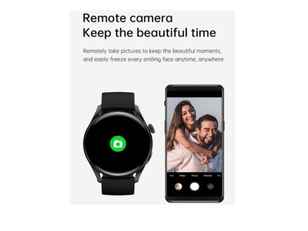 Smartwatch med talefunktion, fitnesstracker med informationspåmindelse og pulsmåler