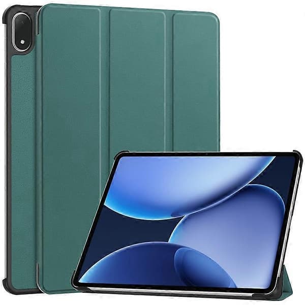 Halkfritt läderfodral kompatibelt med Oppo Pad 4 Pro och surfplatteställ