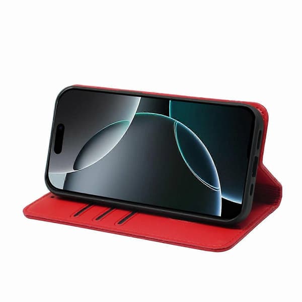 Plånboksfodral för iPhone 16 Pro Max med magnetlås PU-läder Telefonskal