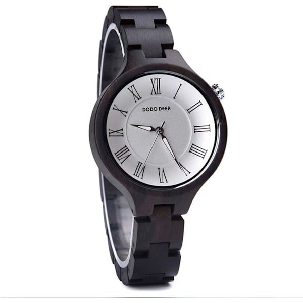 Herr Trä Klocka Quartz Unik Mode Handgjorda Träarmbandsur Perfekta Gåvor iDea