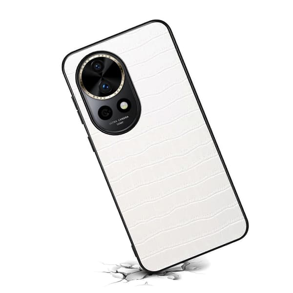 Læder+PC+TPU Anti-Scratch Armor Bagcover til Huawei nova 12 Pro 5G/ 12 Ultra 5G