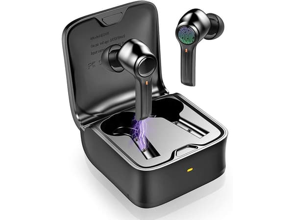 Bluetooth brusreducerande in-ear hörlurar, svarta