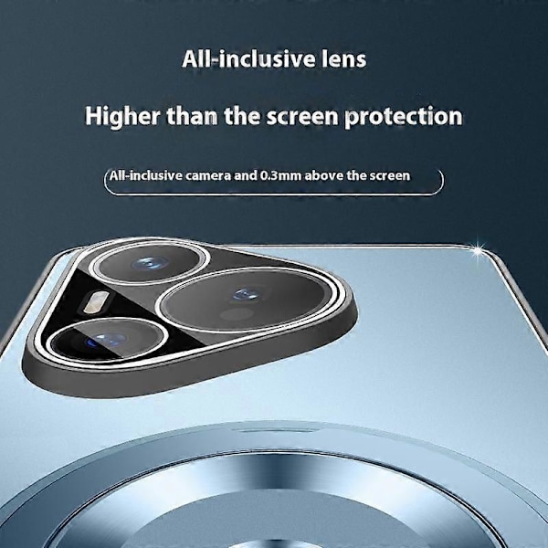 Skal för Huawei Pura 70 Pro/70 Pro Plus(+) PC + TPU Matt Ställ Baksida Telefonskal med Linsskydd