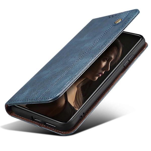Flipfodral i vaxig hästtextur läder för Motorola Edge 50 Ultra 5G / Moto X50 Ultra 5G