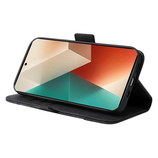 Läderfodral med tryck för Xiaomi Redmi Note 13 5G