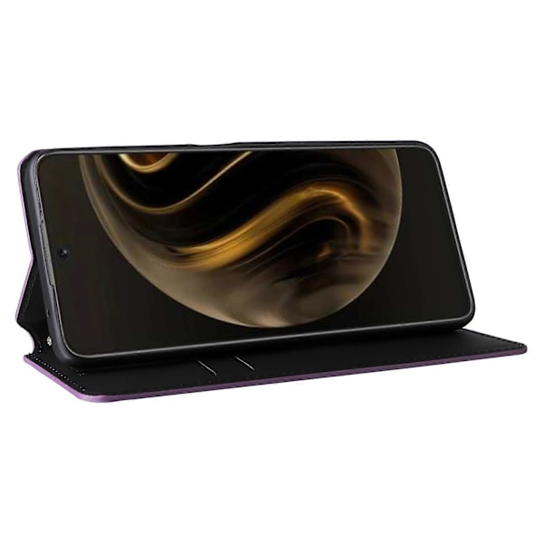 Fodral för Huawei nova 12i 4G/ Enjoy 70 Pro, rombmönstrat PU-läder, magnetisk stängning
