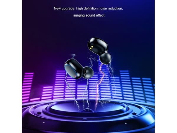 Svarta Bluetooth Hifi Stereo Hörlurar