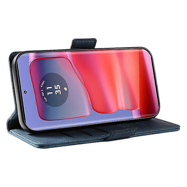 För Motorola Edge 50 Pro 5G Fodral Kortplats Skin-Touch Läder Flip Telefonfodral