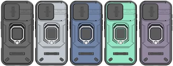 Telefoncover - Xiaomi Poco C75 4G - Stødsikkert - Skydevindue - Linsebeskyttelse Black