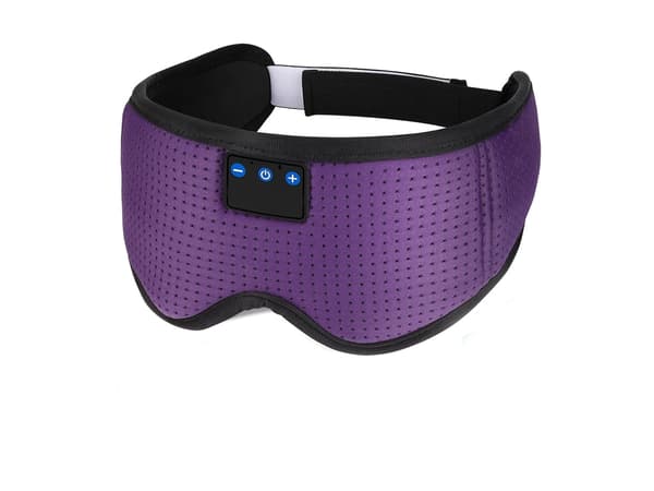 Sovmask Hörlurar Trådlös Musik Siden Bluetooth Lila