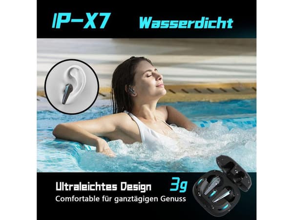 Brusreducerande hörlurar Timmar Bluetooth med brusreducering Röd