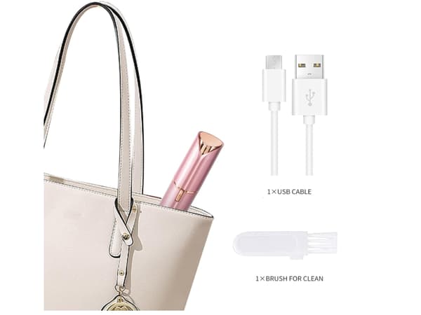 Abs304 Mini Portabel Epilator för Ansiktshår Rosa