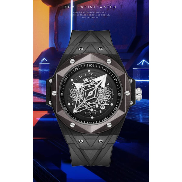 Herrklocka Casual Sportklocka för män Analog Kvarts Klockor för Man 3 Bar Vattentät Lysande Armbandsur