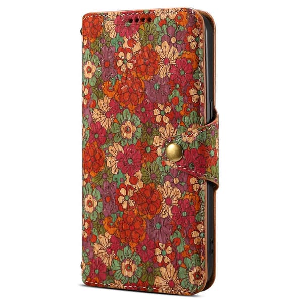 Læder Wallet Case med Blomstermønster til Huawei Mate 60