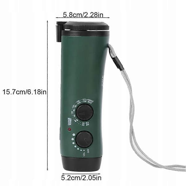 Radio Fm Röd - Batteriradio